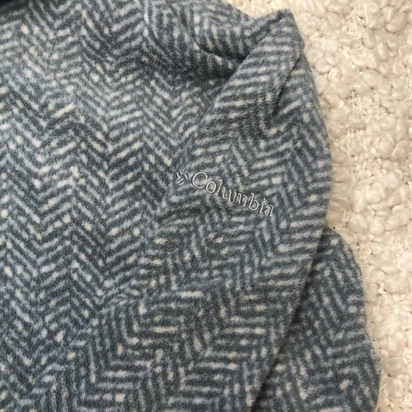COLUMBIA Quarter Zip Grey Fleece Pullover sweater small - Picture 9 of 9